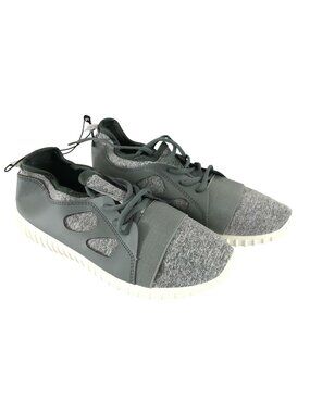 Sole Mates Womens Sneakers Athletic Fabric Lace Up Heathered Gray Size 6